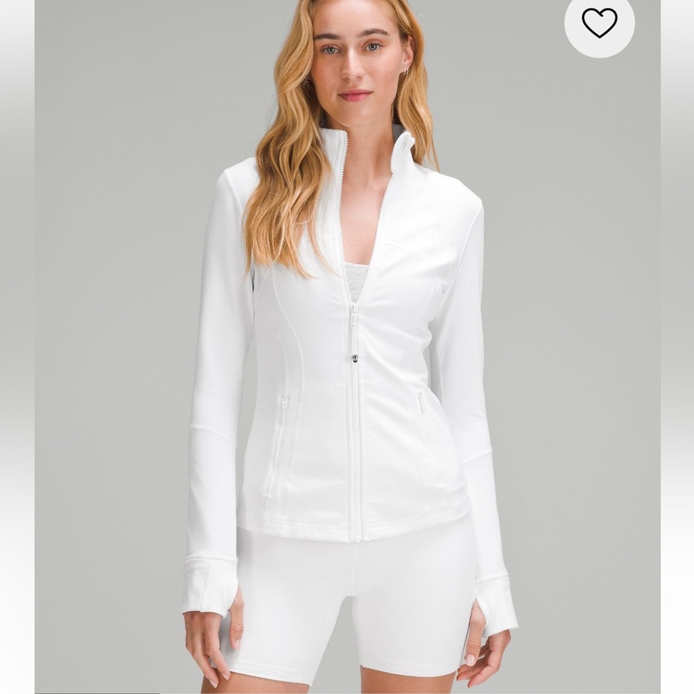 Lululemon define jacket luon size 8 white